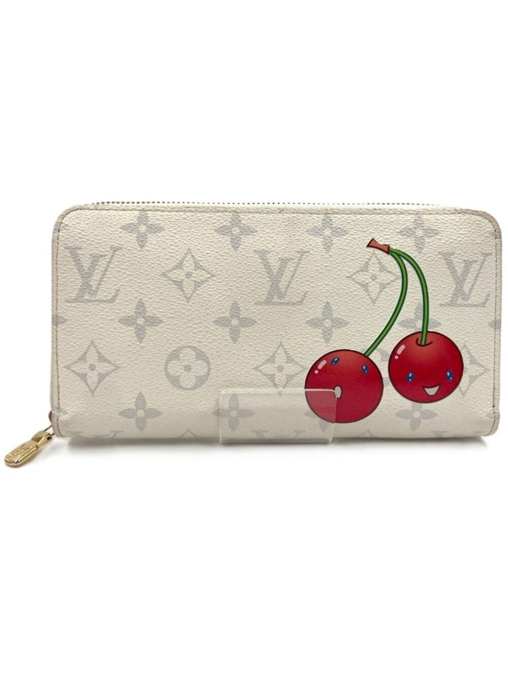 Louis Vuitton LV x Takashi Murakami Monogram Cherry Zippy Wallet Zip Around